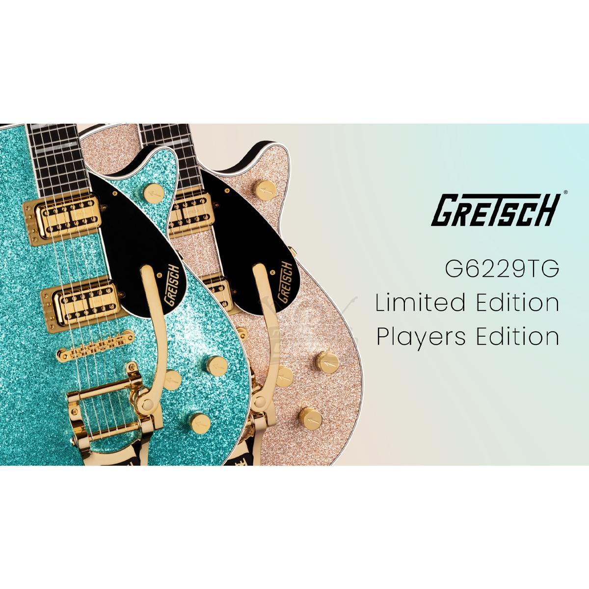 GUITARRA GRETSCH G6229TG LIMITED EDITION PLAYERS SPARKLE JET BT WITH BIGSBY Ocean Turquoise Sparkle